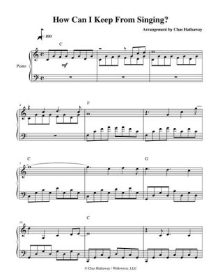 How Can I Keep from Singing Sheet Music: A Multi-Layered Exploration